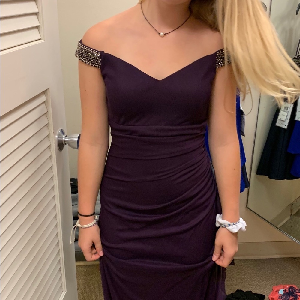 Purple prom dress